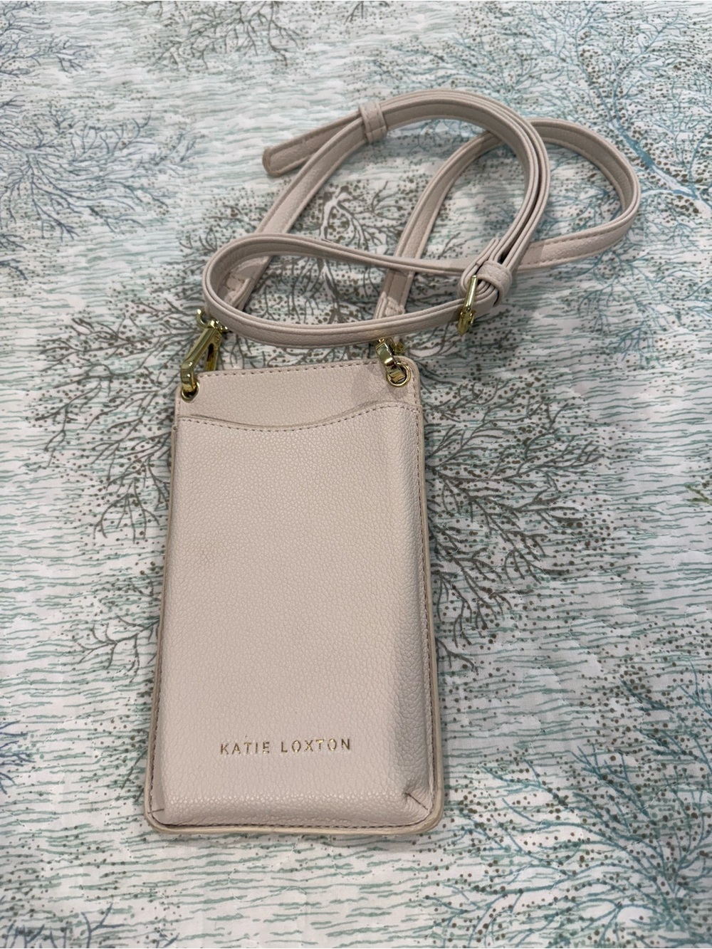 Katie Loxton Cream Crossbody Phone Pouch